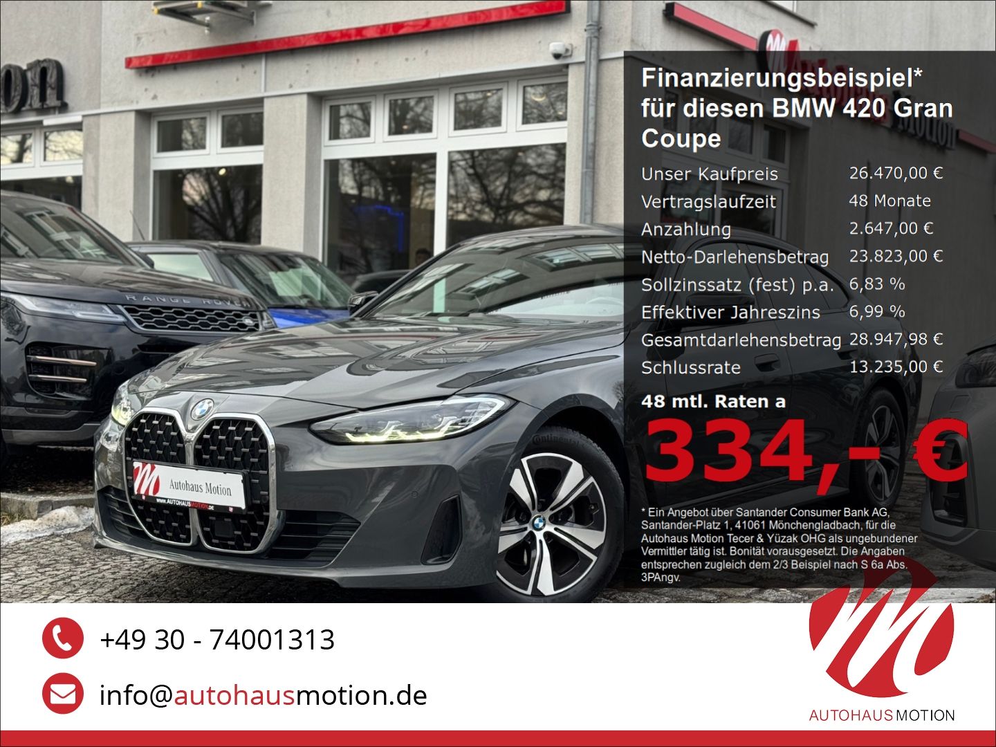 BMW 420 Gran Coupe d Navi Kamera LED Digitales Cockp