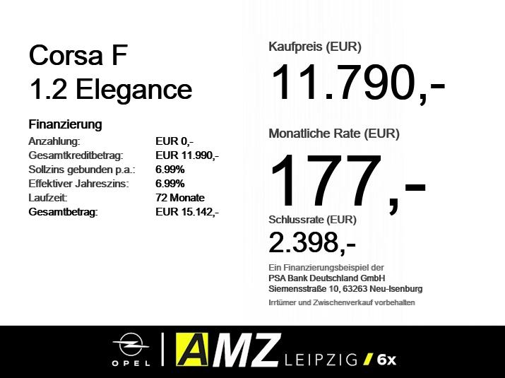 Opel Corsa F 1.2 Elegance *der perfekte Stadtflitzer*