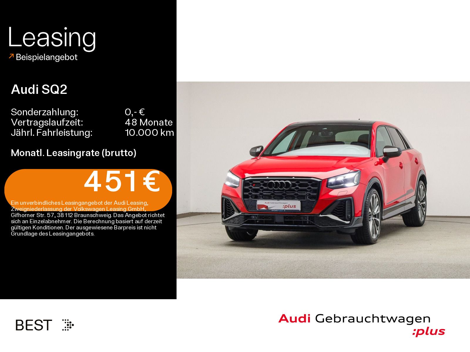 Audi SQ2 AHK, Sound, Pano, Assist, Matrix, Navi