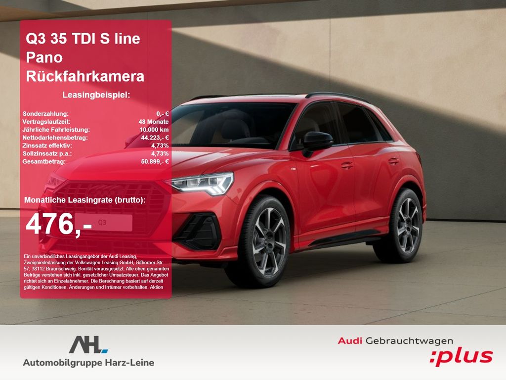 Q3 35 TDI S line Pano Rückfahrkamera ACC AHK AUT