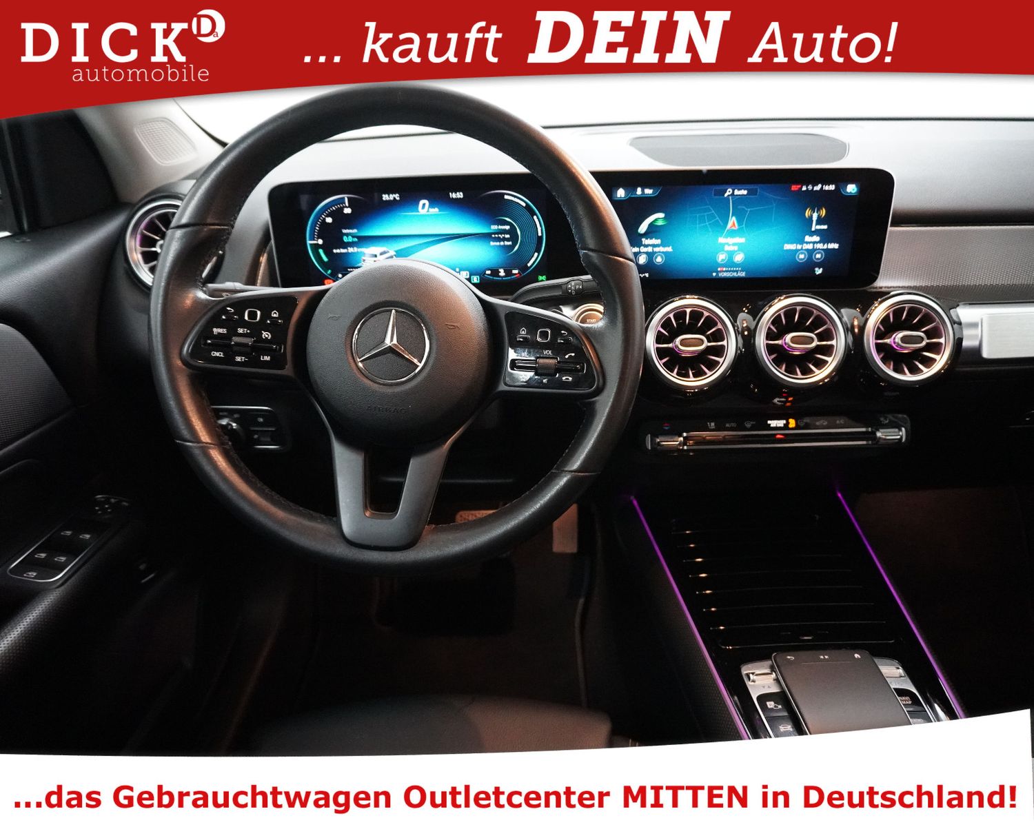 Fahrzeugabbildung Mercedes-Benz GLB180d 8G Style NAVI+KAM+LEDER+SHZ+WIDESC+TEMP+