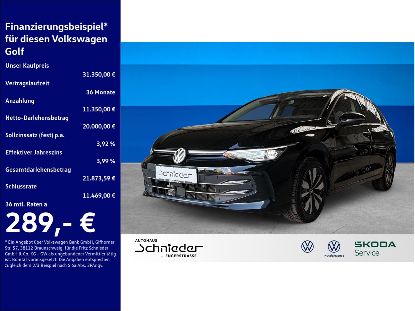 Volkswagen Golf 8 1.5 eTSI Goal Rear View AHK
