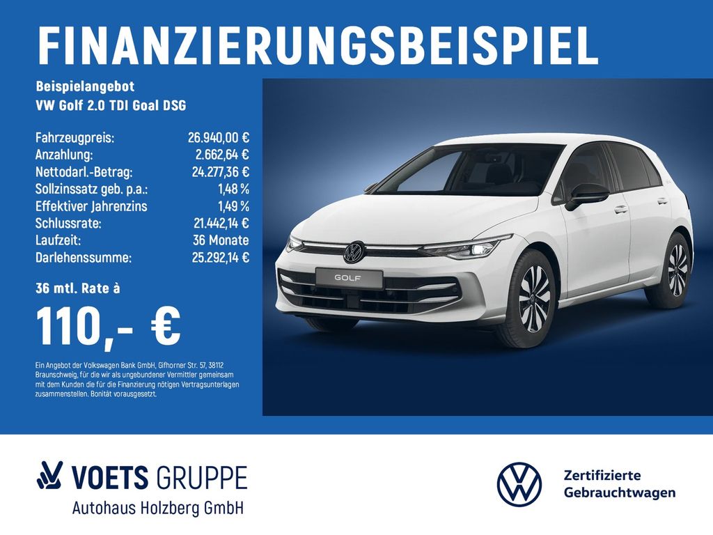 Golf 2.0 TDI Goal DSG LedPlus+TRAVEL+360°