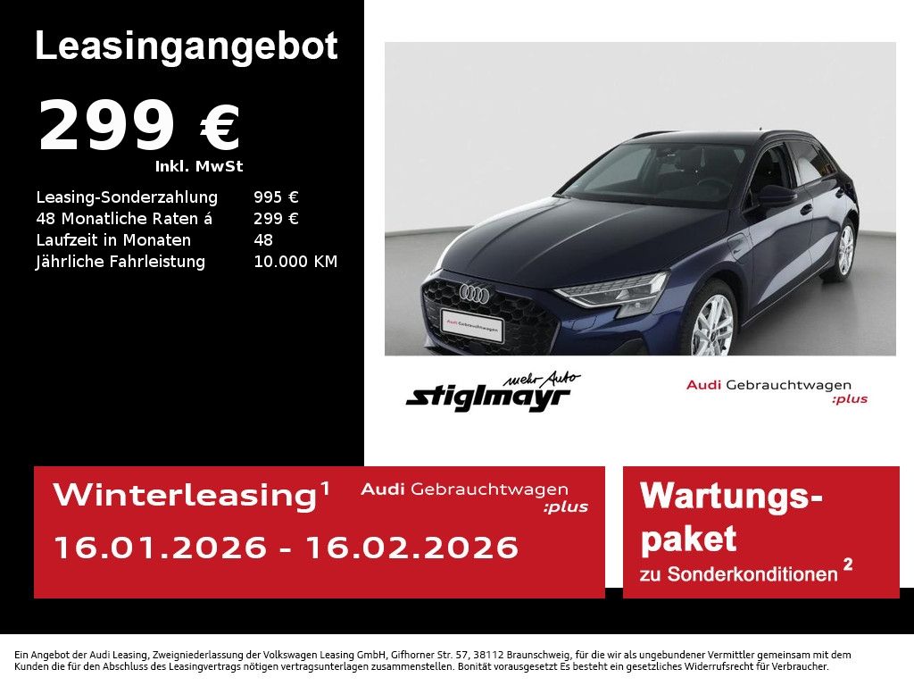 A3 Sportback 40 TFSIe ACC+AHK+KAMERA+LED+NAVI