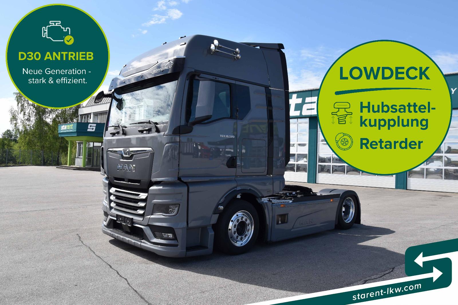 MAN TGX 18.520 Low Deck Hubsattelk. D30 Retar. MIETE