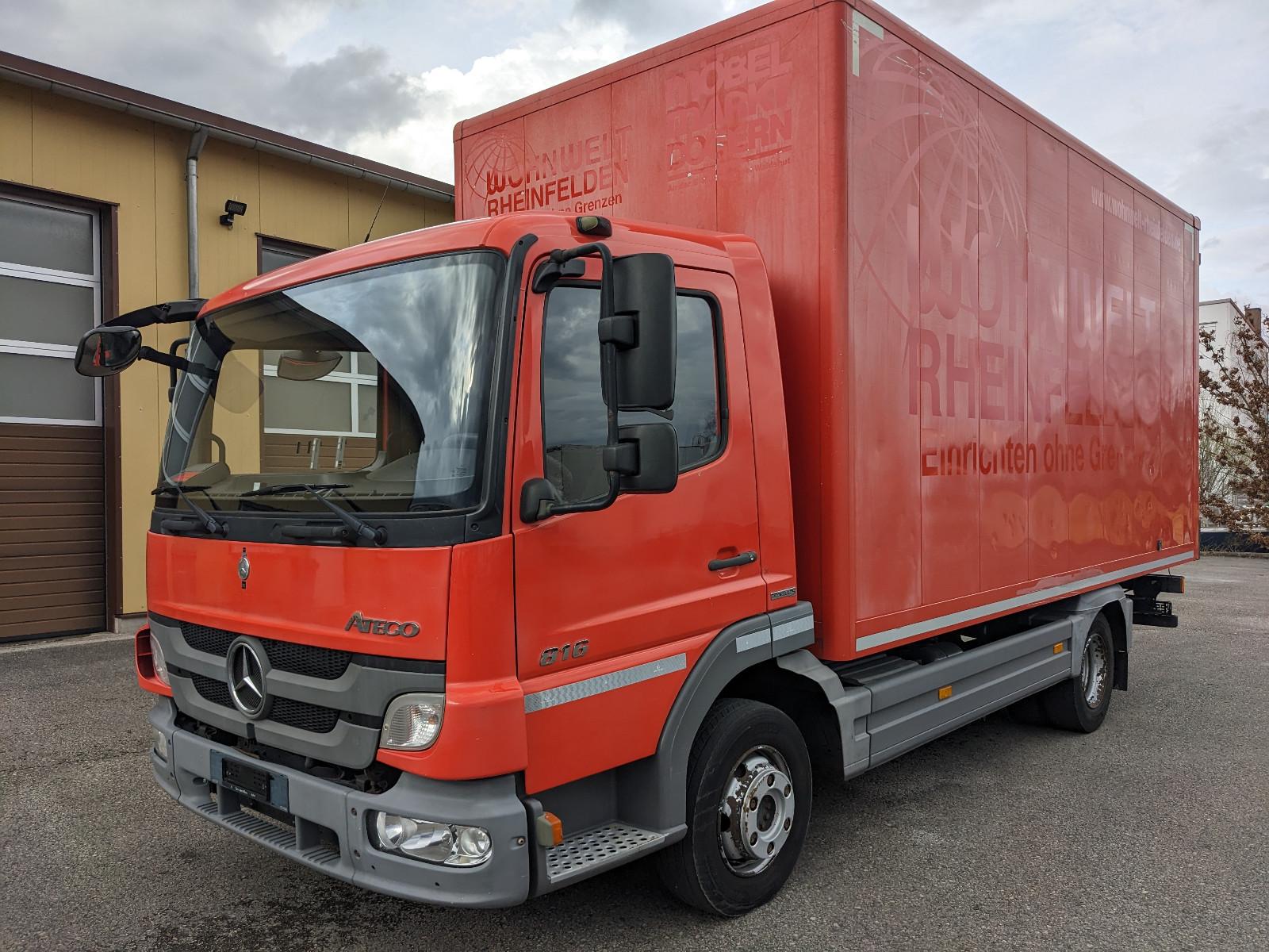 Mercedes-Benz Atego 816 blatt Koffer Kurz 5 meter!