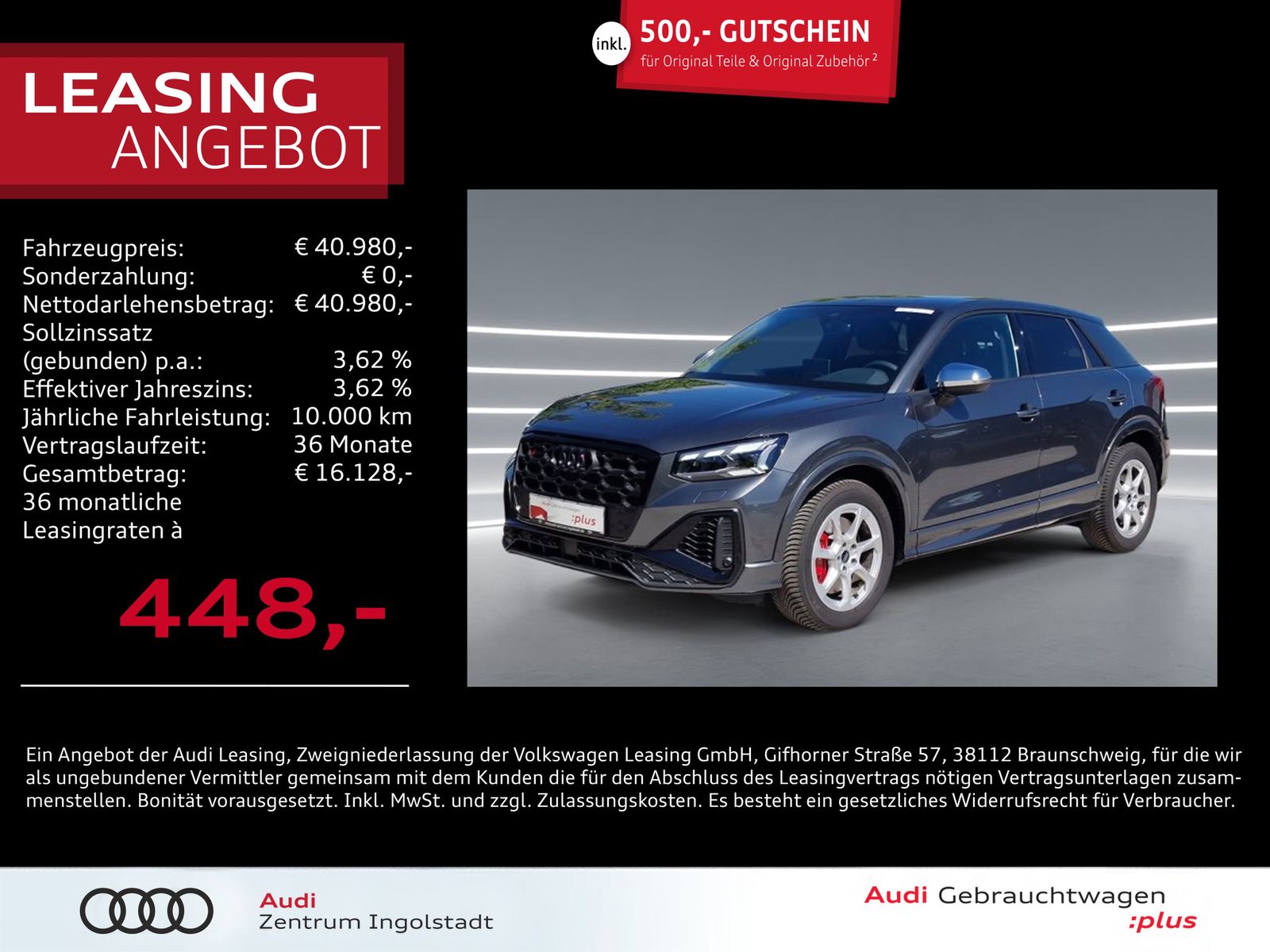 Audi SQ2 TFSI MATRIX NAVI ACC Optik-schwarz+ Keyless