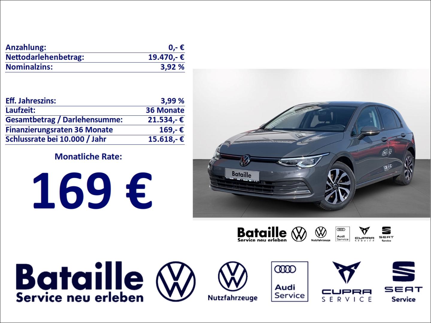 Volkswagen Golf VIII 1.5 TSI Active HUD StandHZG Navi ACC