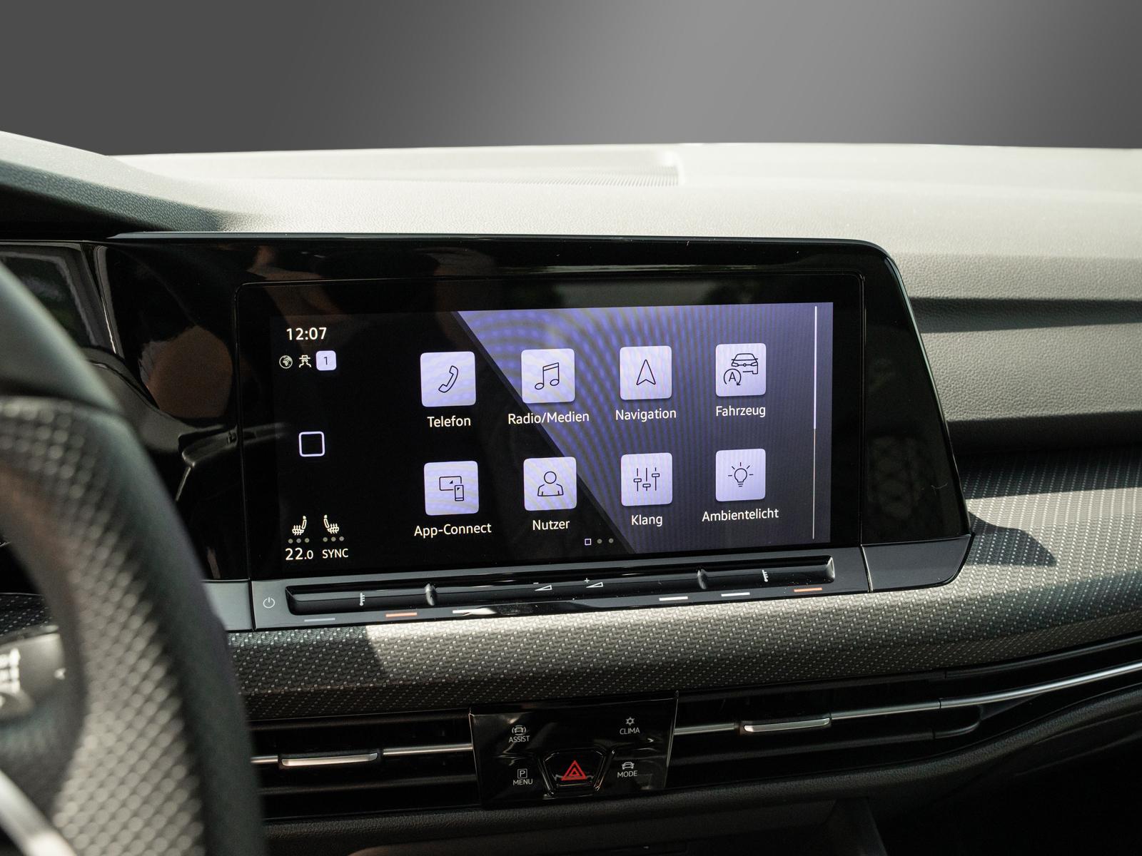 Volkswagen Golf R-Line Black Style 18-Zoll Bergamo PANO, миниатюра 21