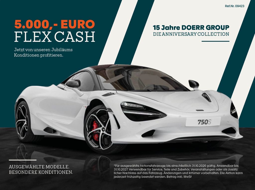 McLaren 750S Coupé 2999.- Euro mtl. eff. 1,23%