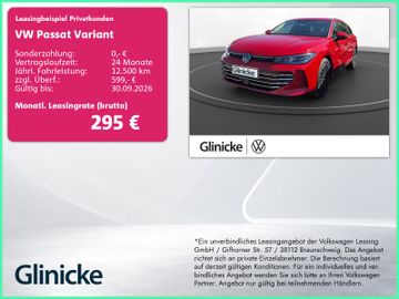 Volkswagen Leasingangebot: Volkswagen Passat Variant 2.0 TDI DSG 4M Elegance AHK STH D