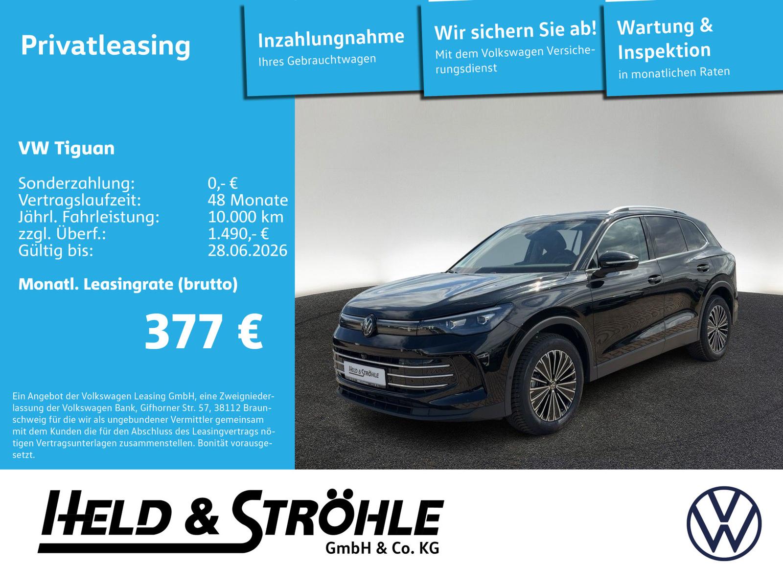 Volkswagen Tiguan Elegance DSG AHK RFK NAVI Ganzjahresreife