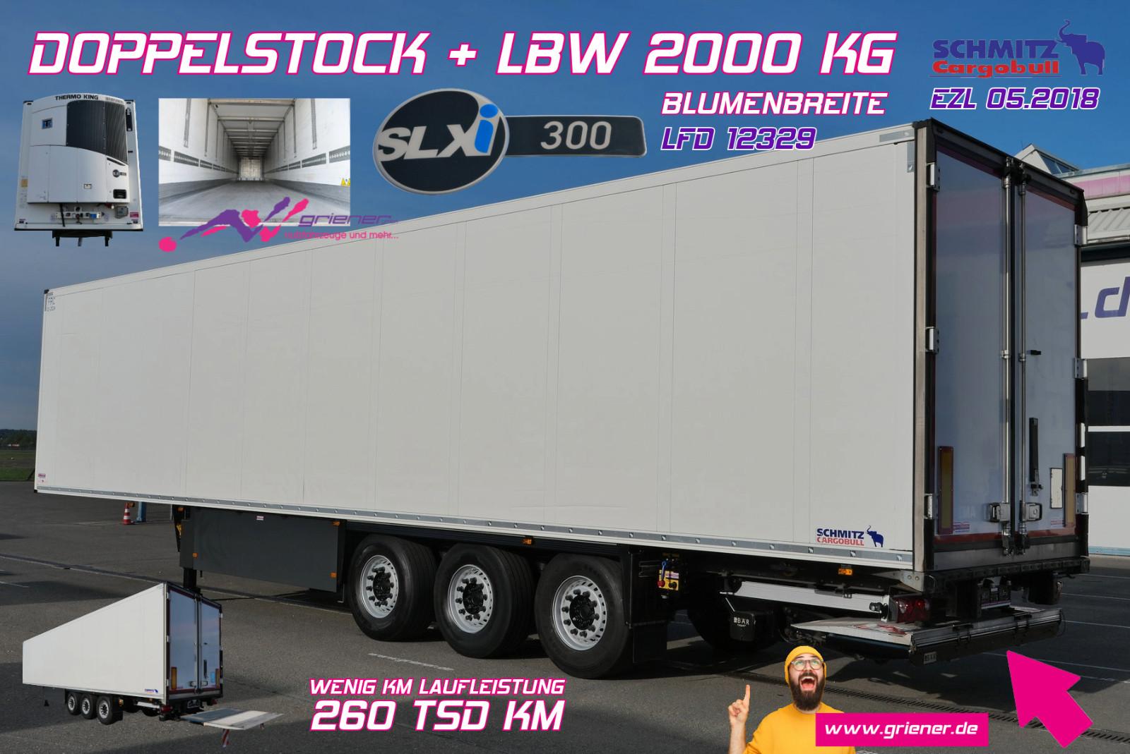 Schmitz Cargobull SKO 24/TK SLX i 300/DOPPELSTOCK /BLUMEN/LBW 2000