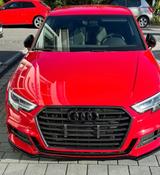 Audi A3 40 TFSI S tronic quattro gepfeffert S-Line  - Audi A3: Rot, Leder
