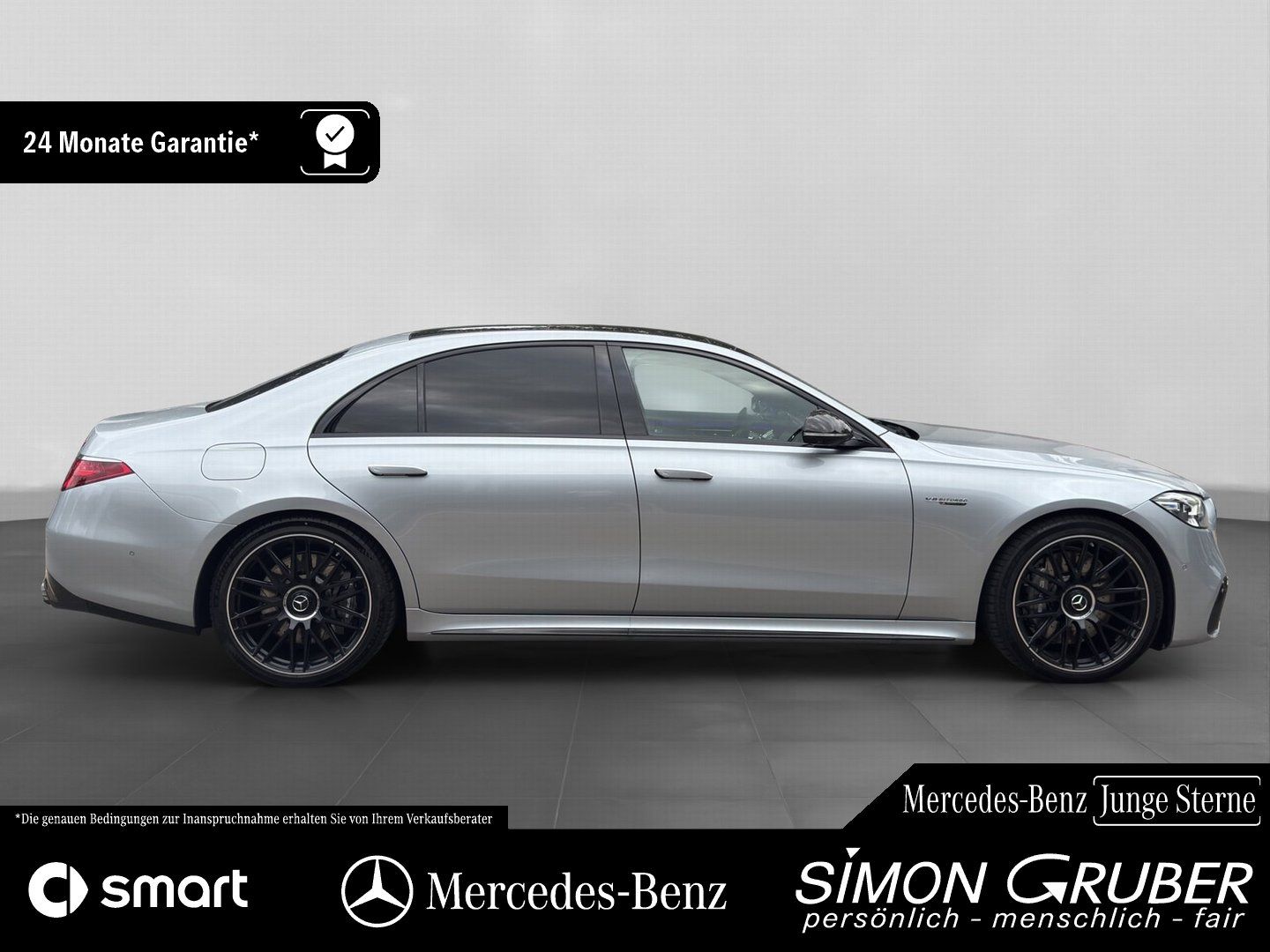 Fahrzeugabbildung Mercedes-Benz S 63 e Perfo L Chauffeur Carbon Burm4D Fondent.