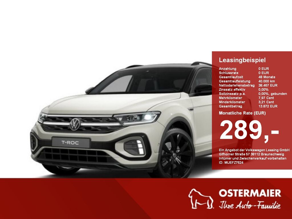 Volkswagen T-Roc R-Line 1.5TSI 150PS DSG 4J-GARANTIE,IQ.LIG