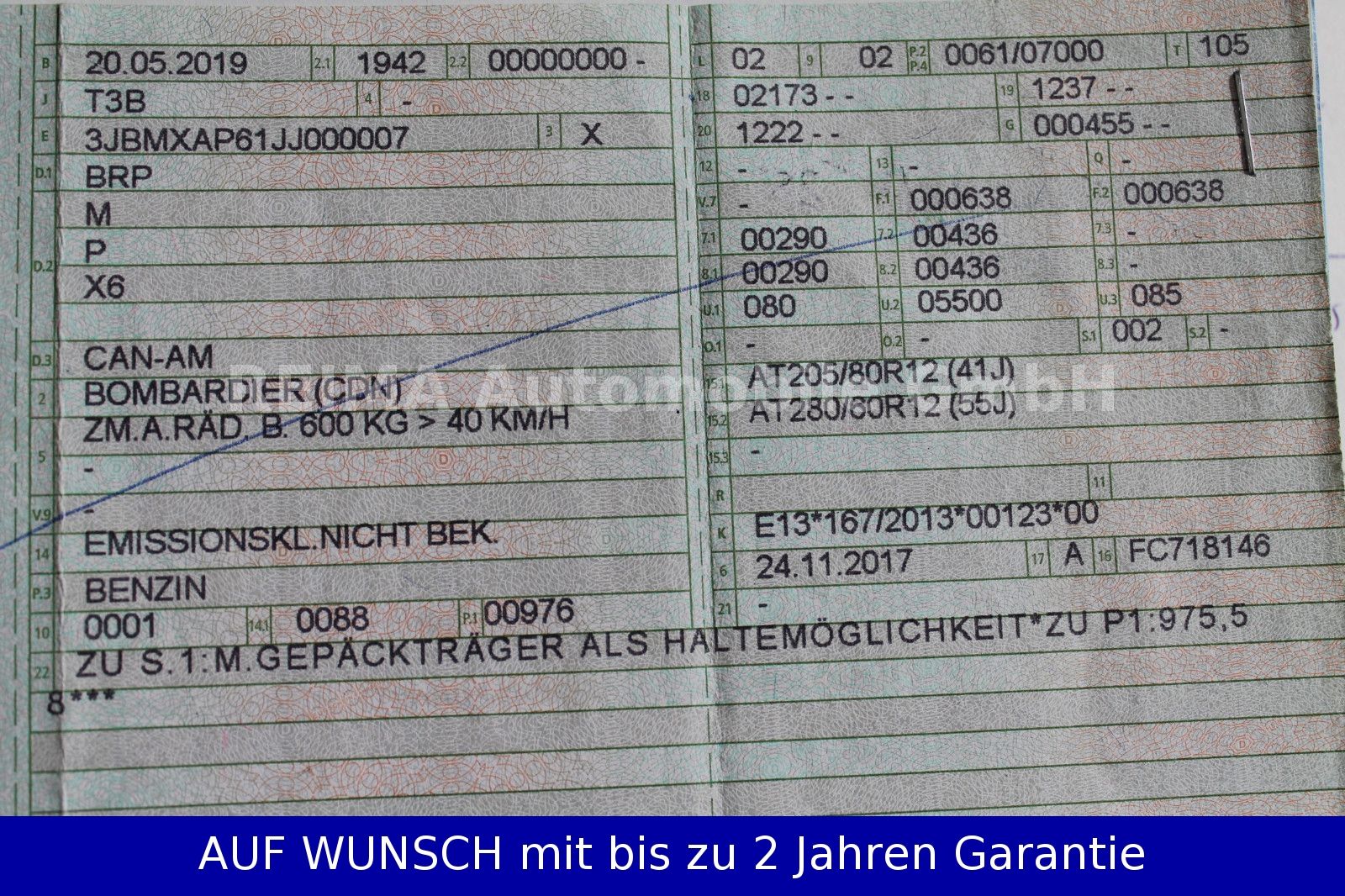 Fahrzeugabbildung Can Am Renegade 1000 XXC