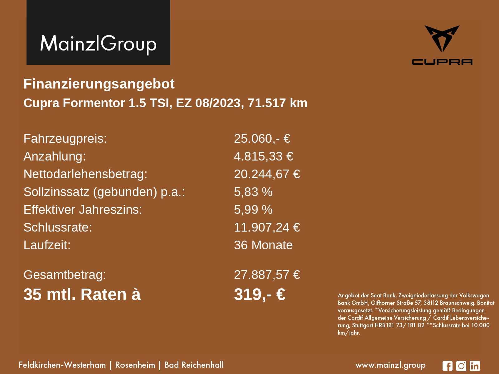 Cupra Formentor 1.5 TSI DSG Matrix Navi Kam. AHK ACC imagem 3