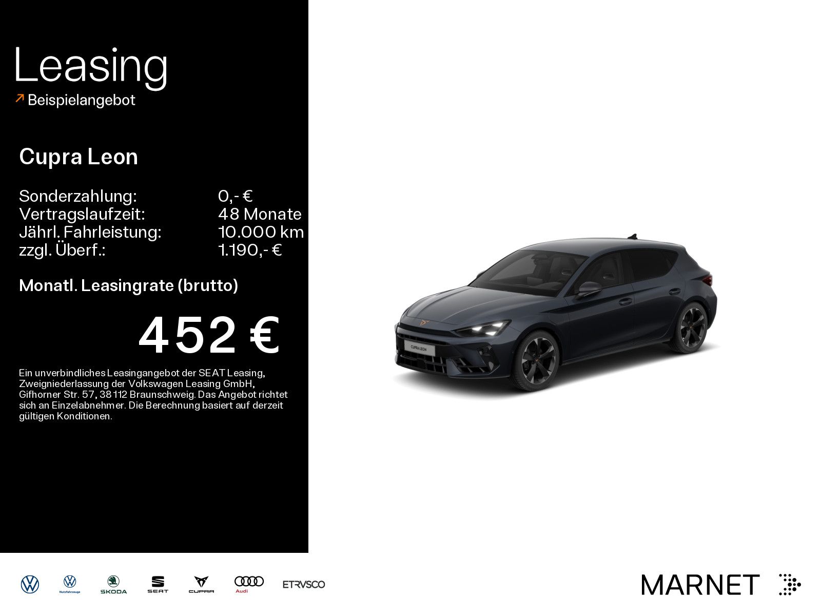 Cupra Leon 1.5 e-HYBRID 150 kW *Sennheiser*EDGE*Navi*