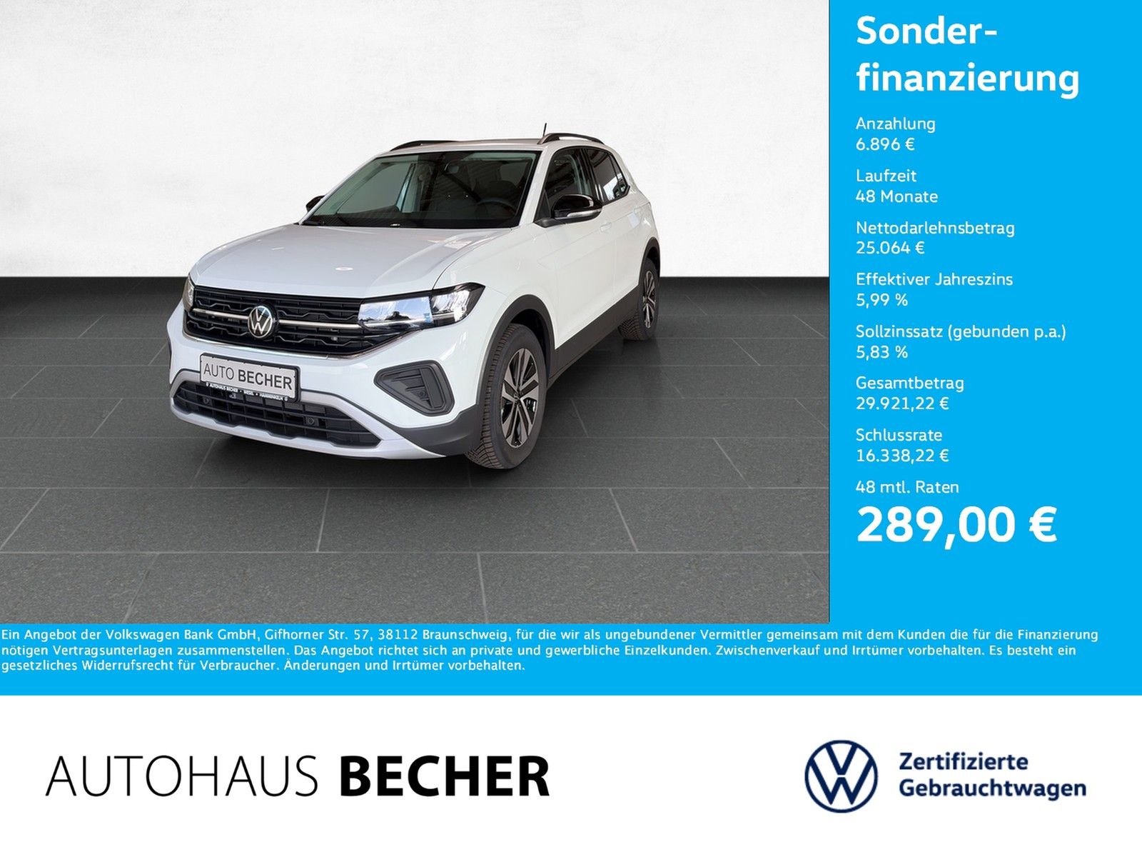 Volkswagen T-Cross Energy 1.0 TSI DSG AHK Navi Rückfahhrk foto 1