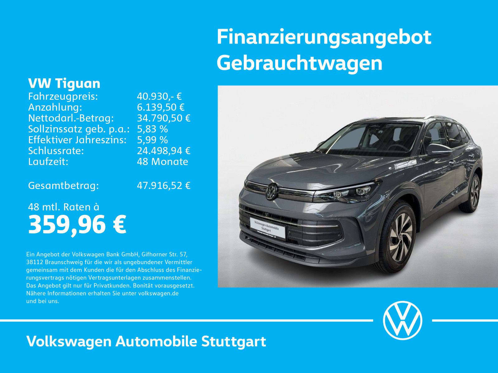 Volkswagen Tiguan 1.5 TSI Life DSG AHK Kamera P-Dach