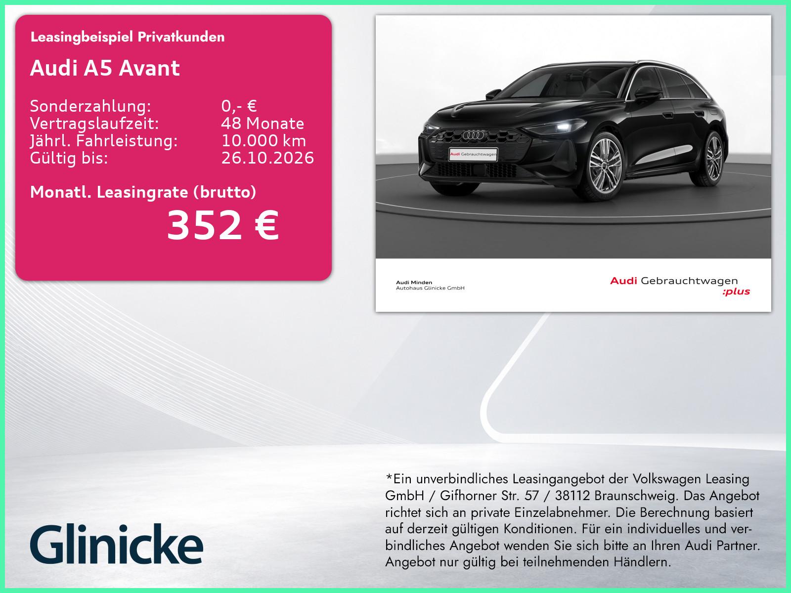 Audi A5 Avant 2.0 TFSIe qu. AHK LED 19" Navi RFK ACC