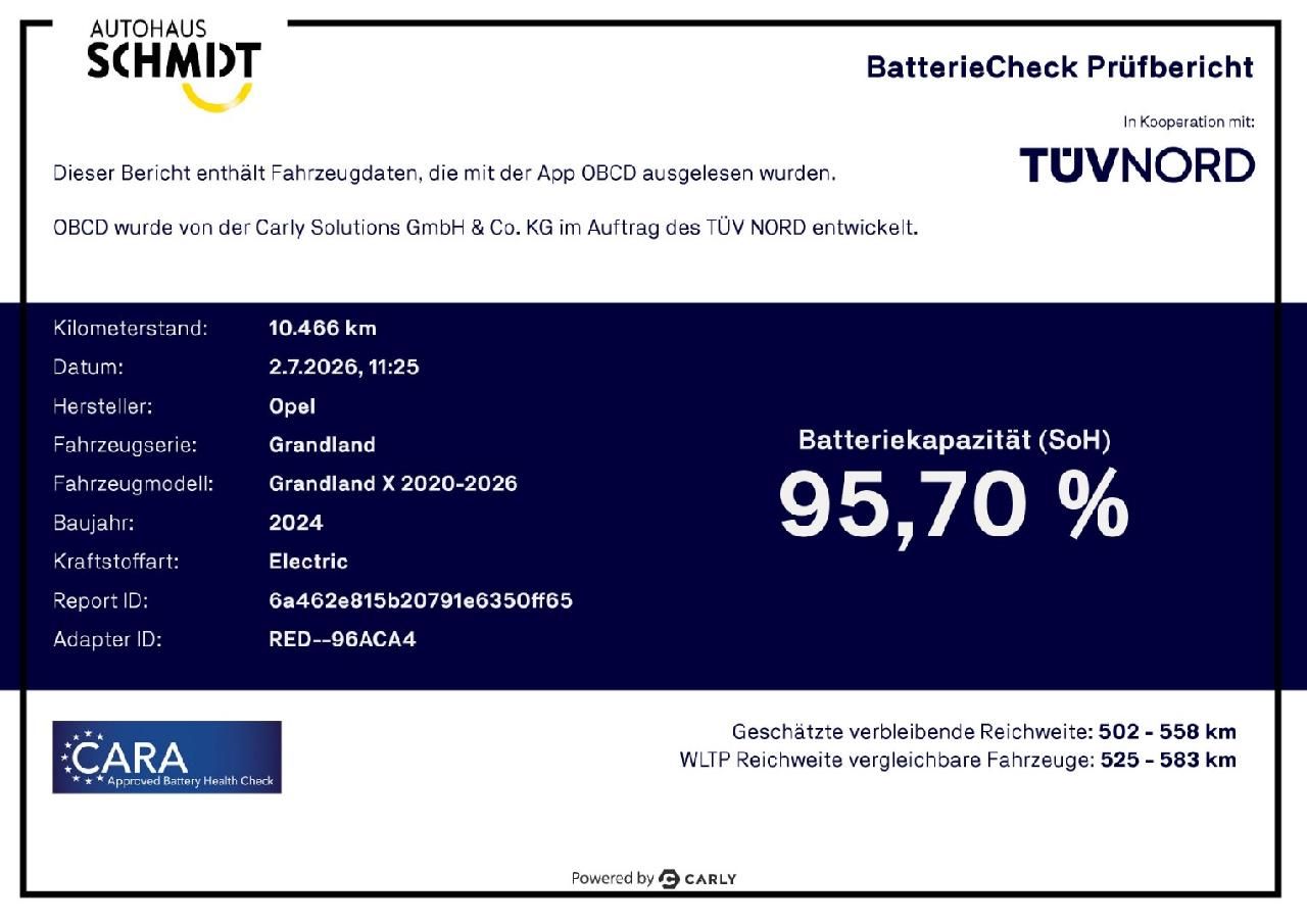 Fahrzeugabbildung Opel Grandland Electric 82 KWh - 157 kW GS