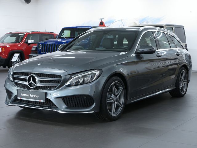 Mercedes-Benz C 180 T AMG/AHK/LED/18"/LEDER/UNFALLFREI !