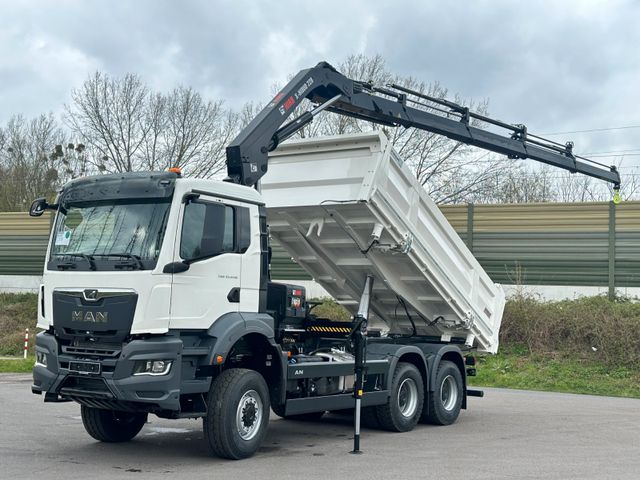 MAN TGS 33.440 6x6 /3-Seiten- Kipper /  HIAB 228-4