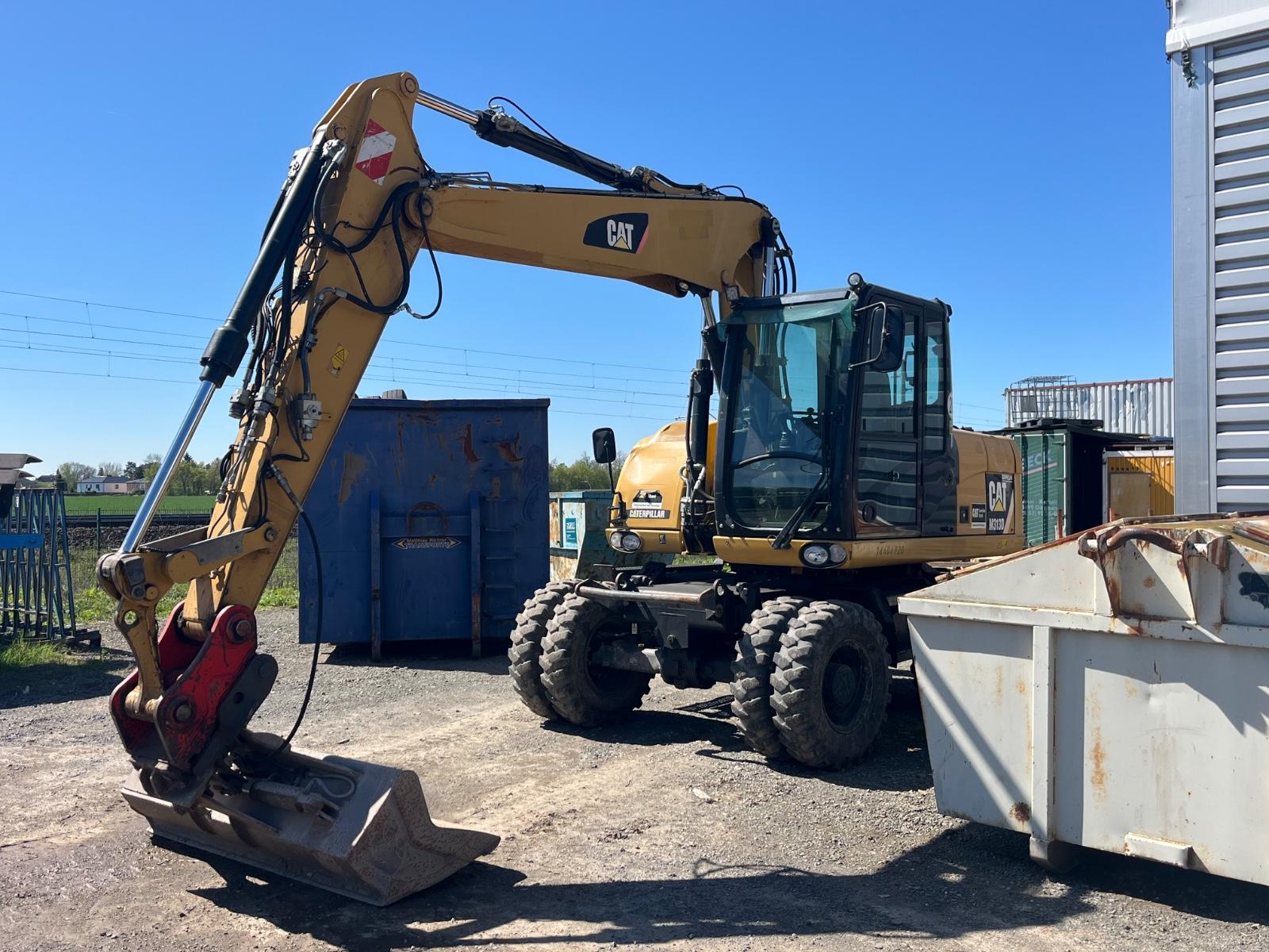 CAT 313D Mobilbagger Klima Zentralschmierung