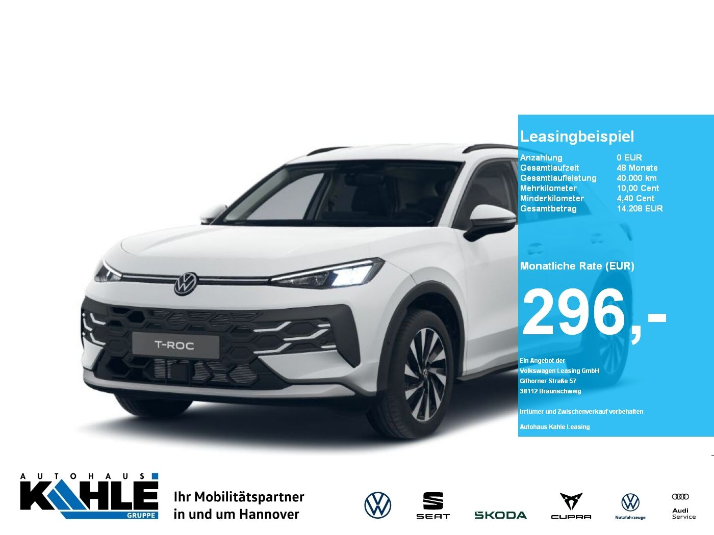 Volkswagen T-Roc Life 1.5 l eTSI CarPlay ACC AHK LED Navi