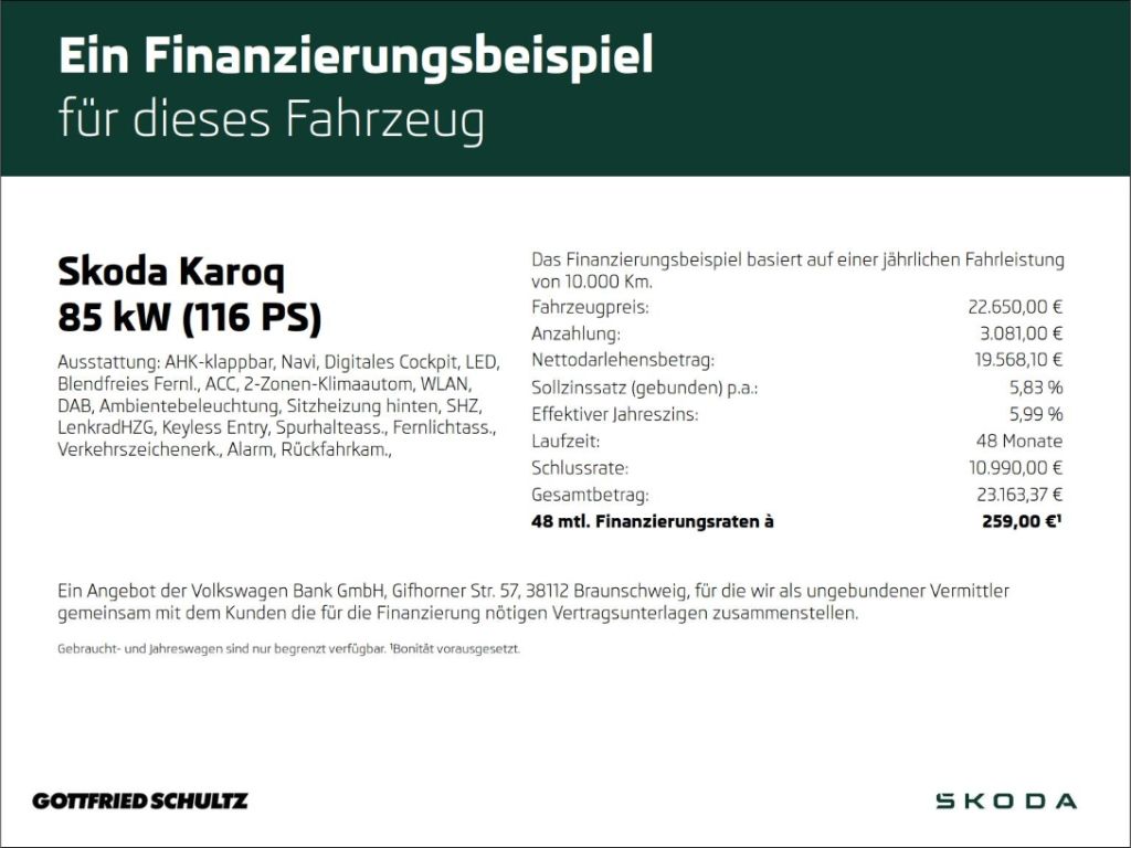 Skoda Karoq Tour TDI LED AHK Navi R-Kamera imagem 2