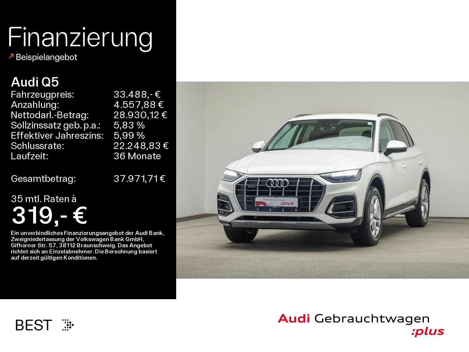Audi Q5 advanced 40 TDI qu. HUD, Tour, Kamera