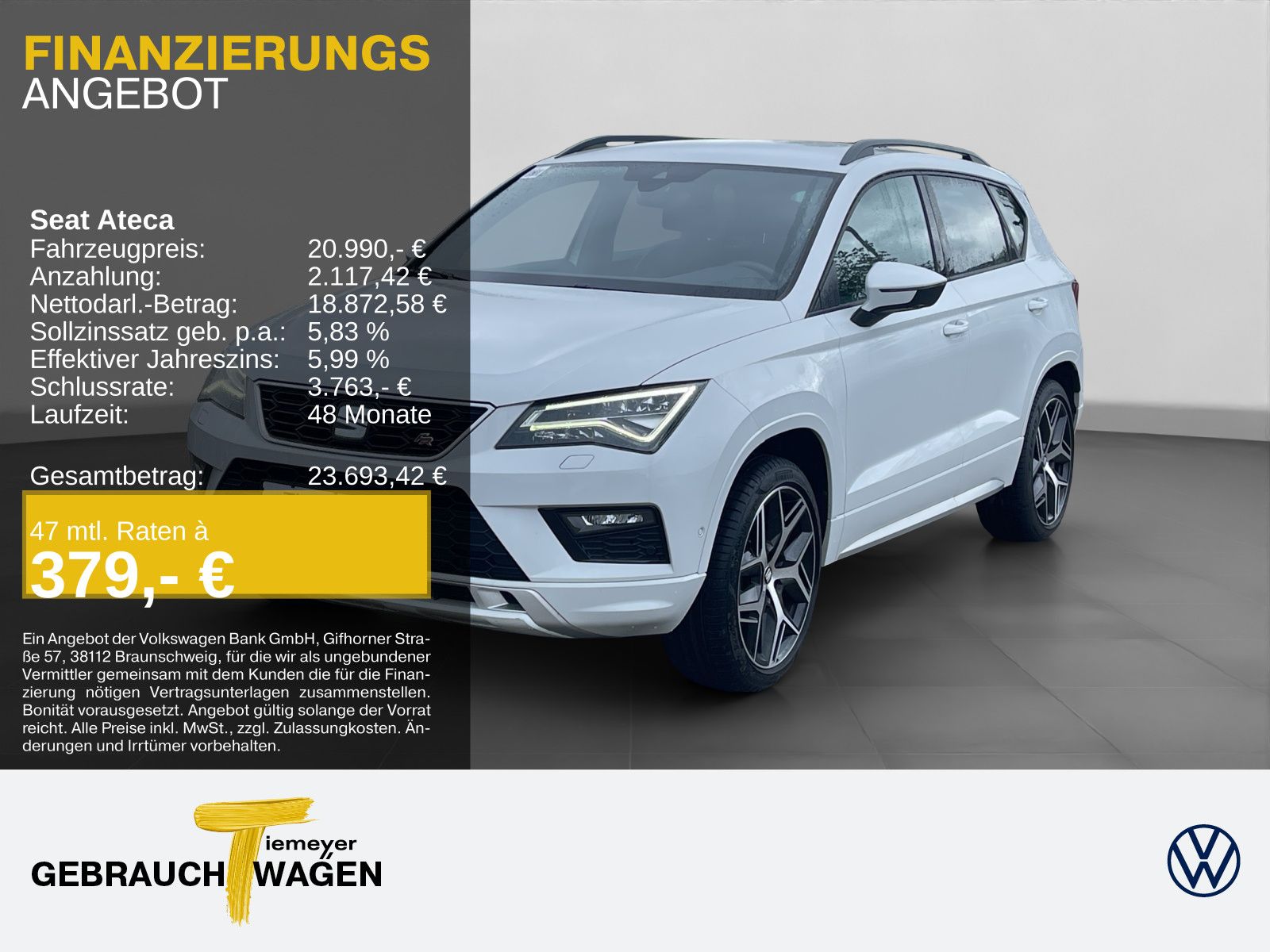 SEAT Ateca 2.0 TSI 4D FR KAMERA BEATS LED PDC LM19