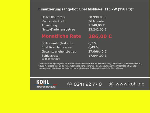 Opel Mokka-e Elegance 156PS LED DAB Temp Klimaautom