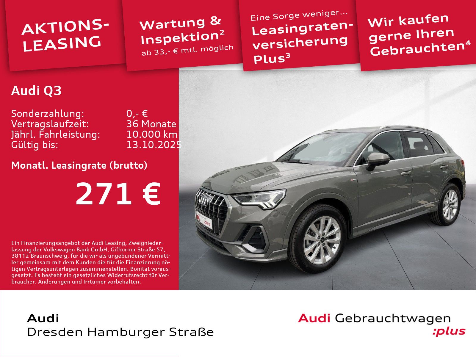 Audi Q3 35 TFSI S line LED Navi AHZV S tronic