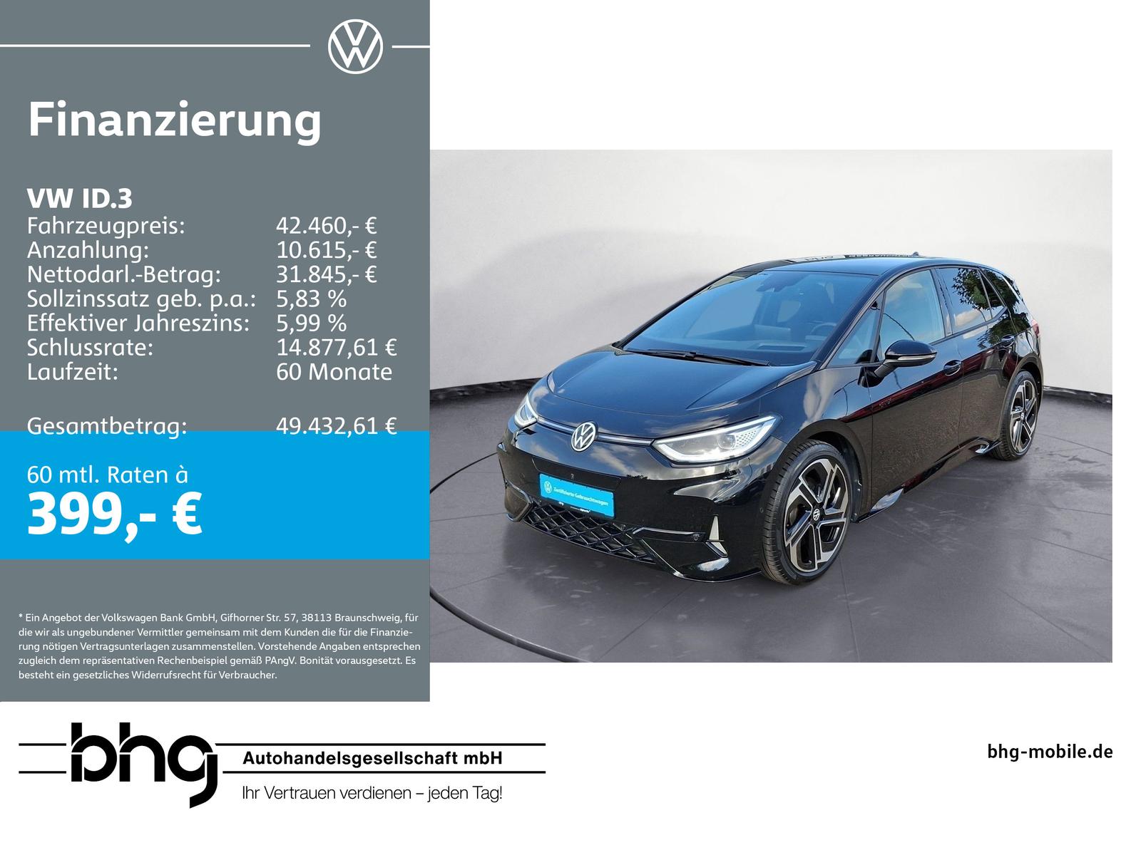 Volkswagen ID.3 GTX Performance PanoDach ArHUD ACC IQ.Drive
