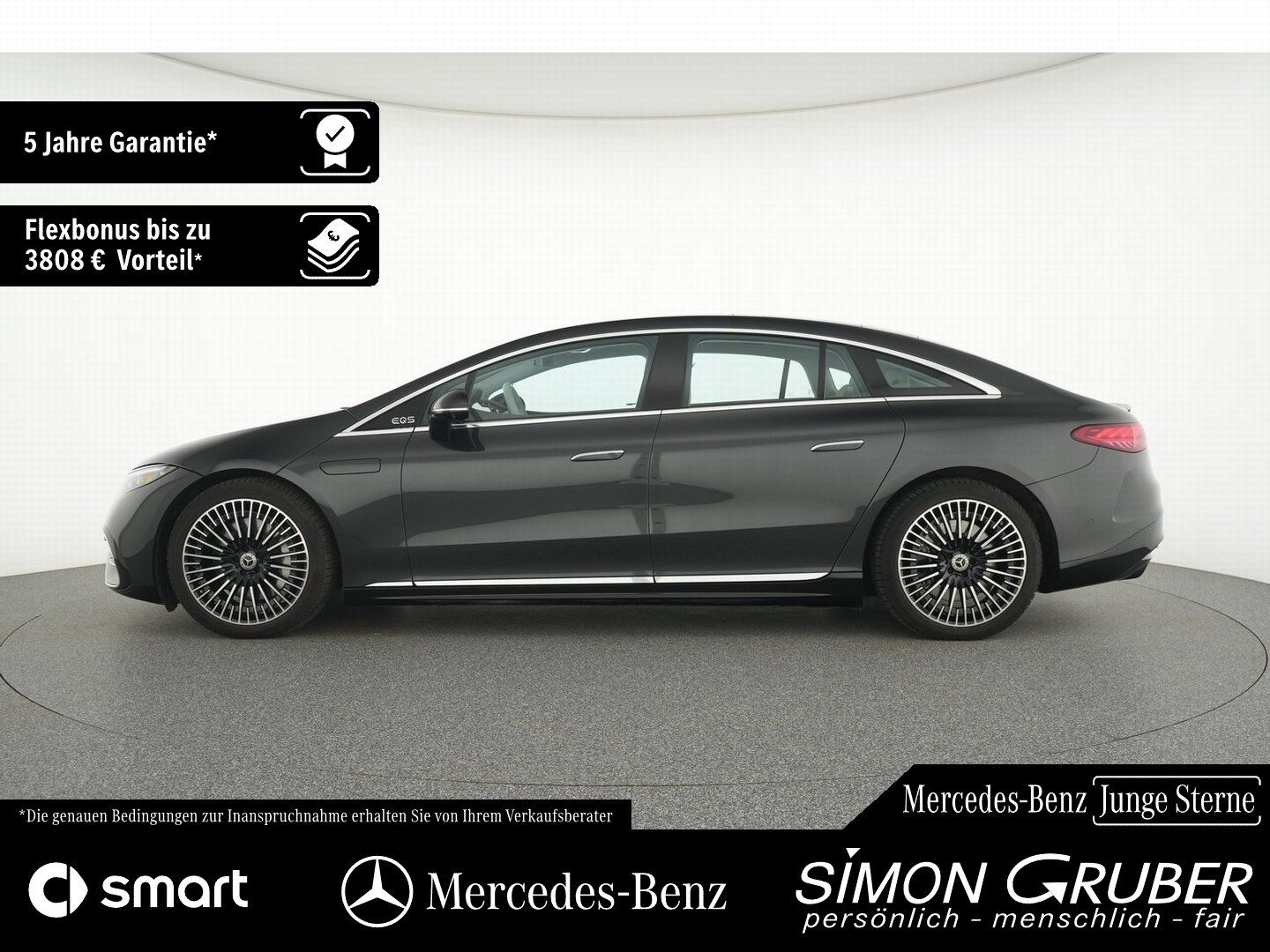 Fahrzeugabbildung Mercedes-Benz EQS 450+ AMG Pano Hyperscreen Burm Mod 25 118kw