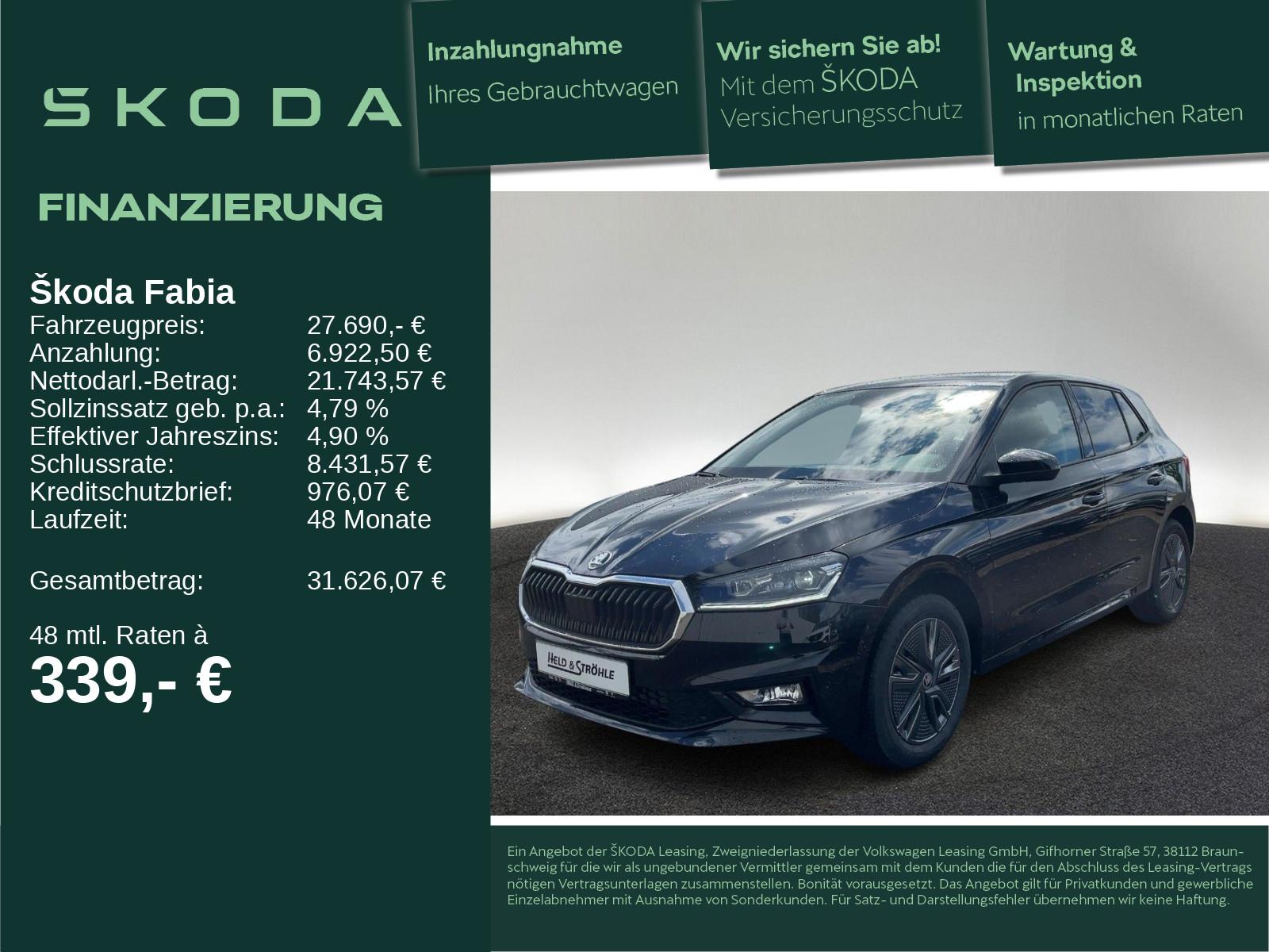 Skoda Fabia Balance 1,0 TSI 85 kW NAV SHZ R.-KAM