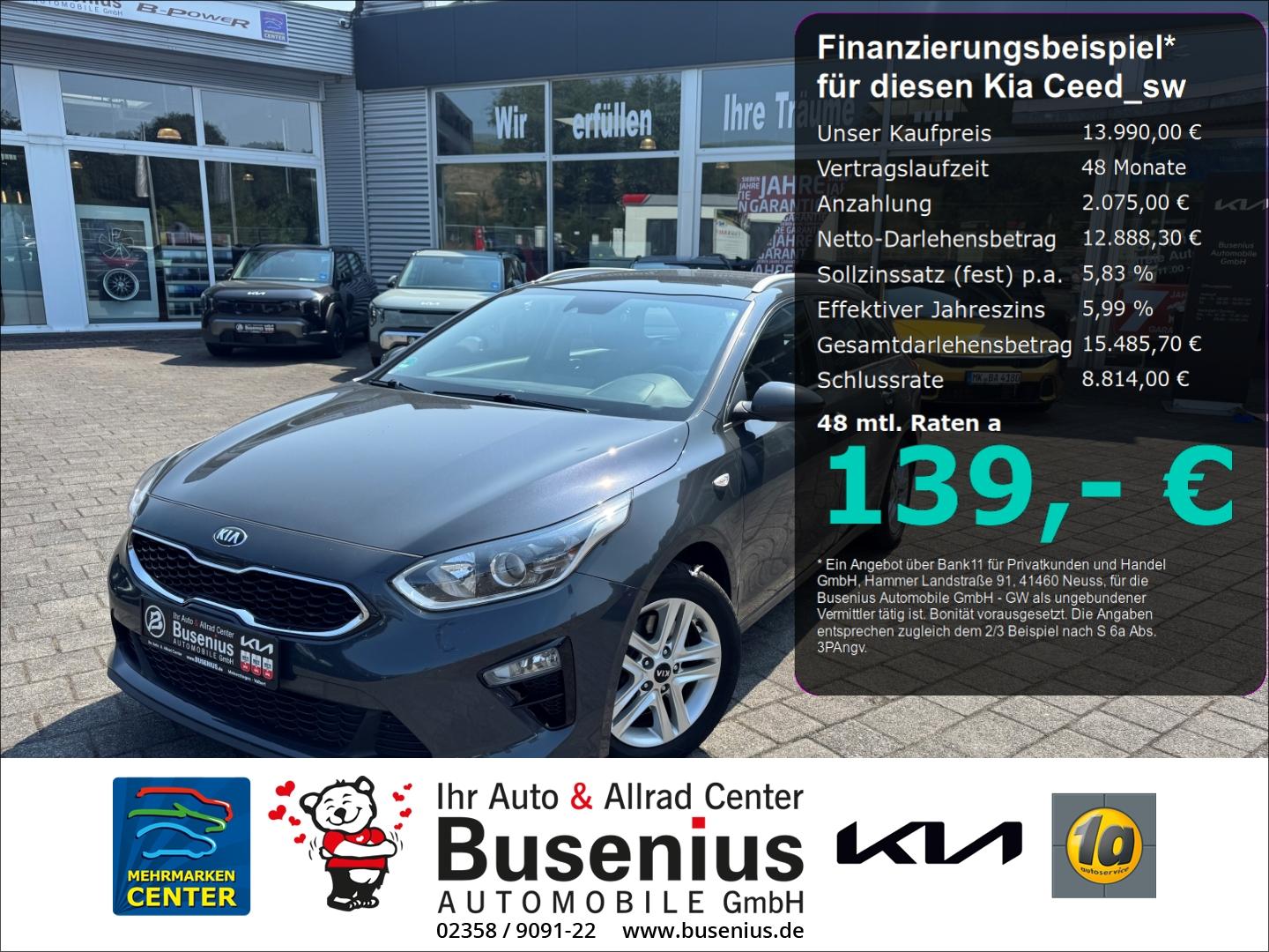Kia Ceed_sw 1.4T Vision +SHZ+Navi+Freisprech