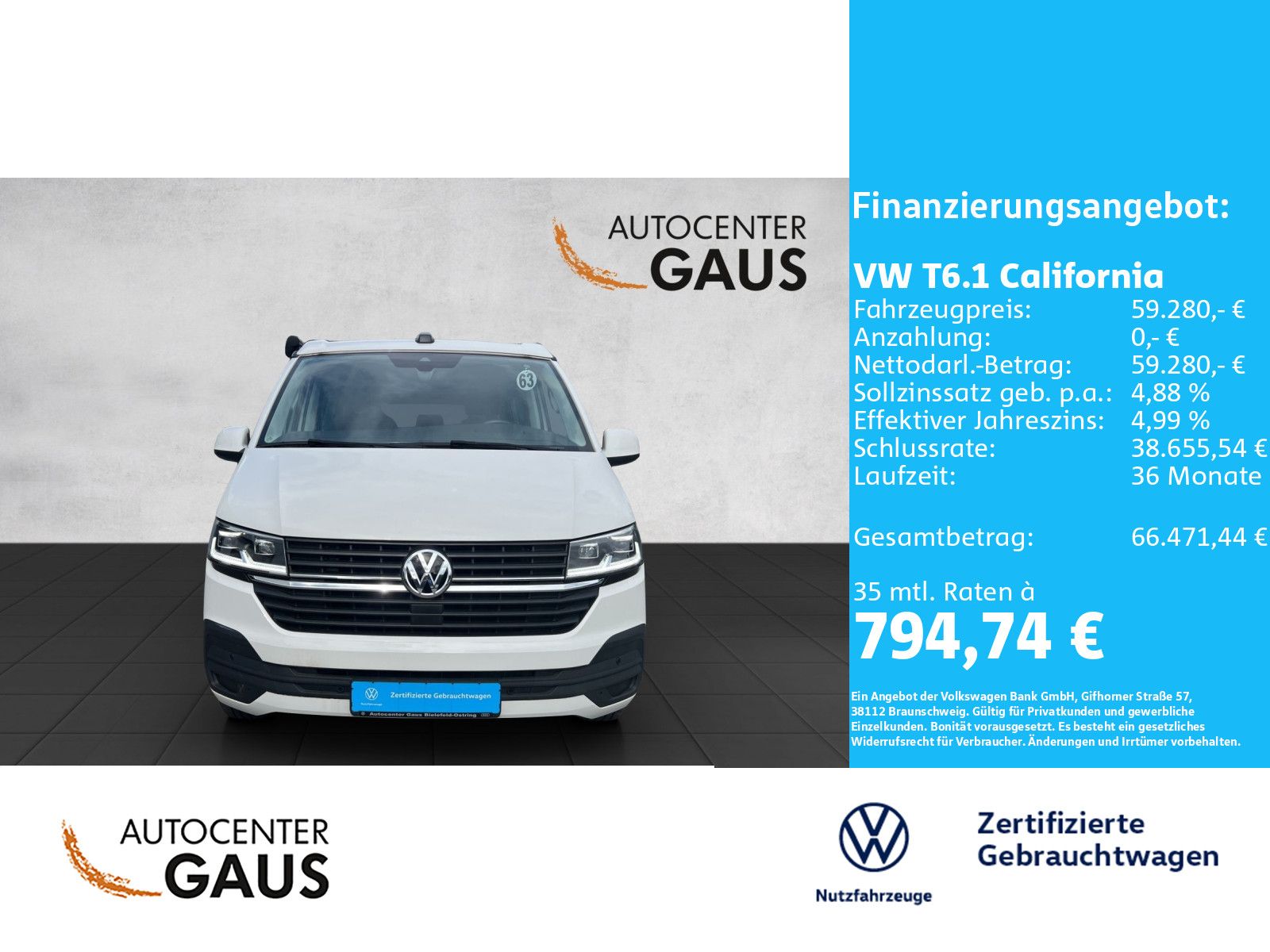 T6.1 California Beach FWD 2.0 TDI Standhzg.*Navi