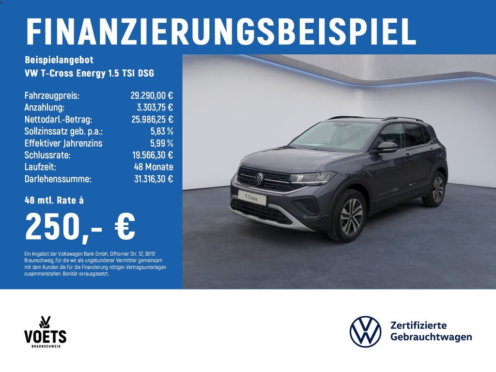 T-Cross Energy 1.5 TSI DSG KEYLESS+TRAVELASSIST