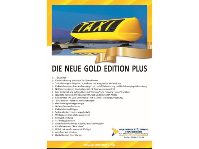 Volkswagen Touran TAXI DIE GOLD-PLUS-EDITION