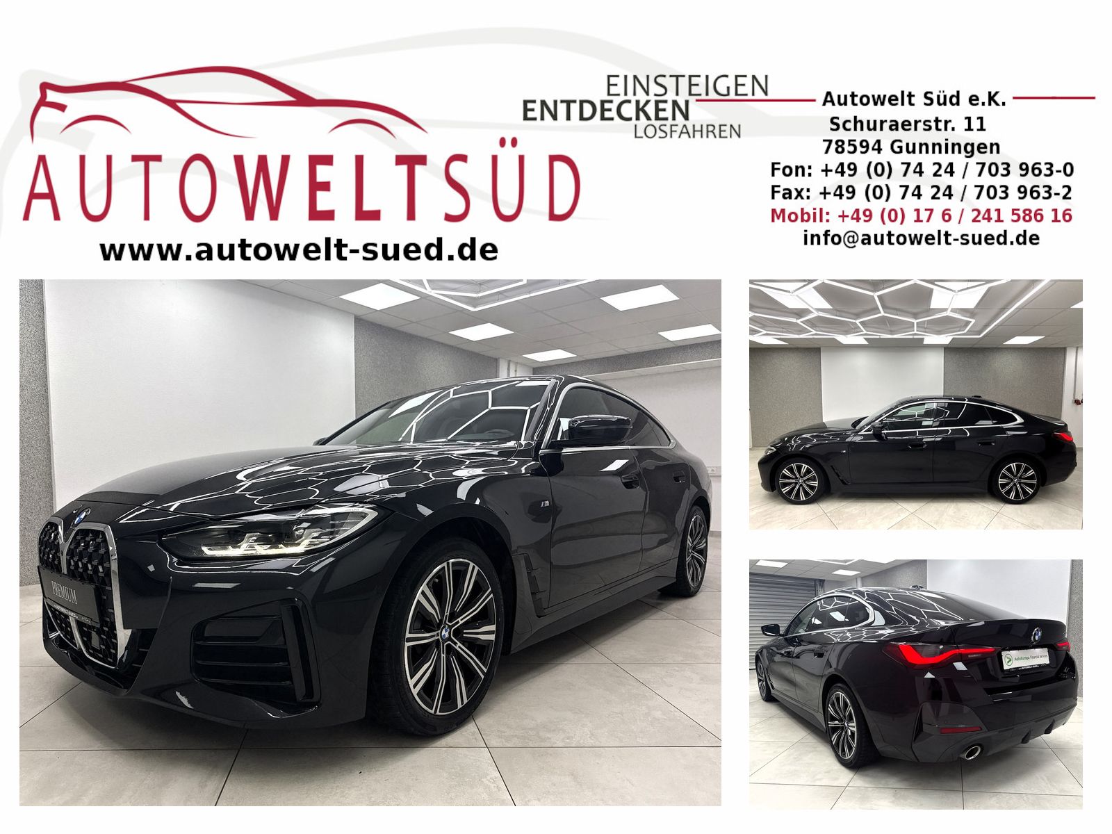 BMW 430 Gran Coupe M Sport HiFi Sch-D DAB 360° Ambie