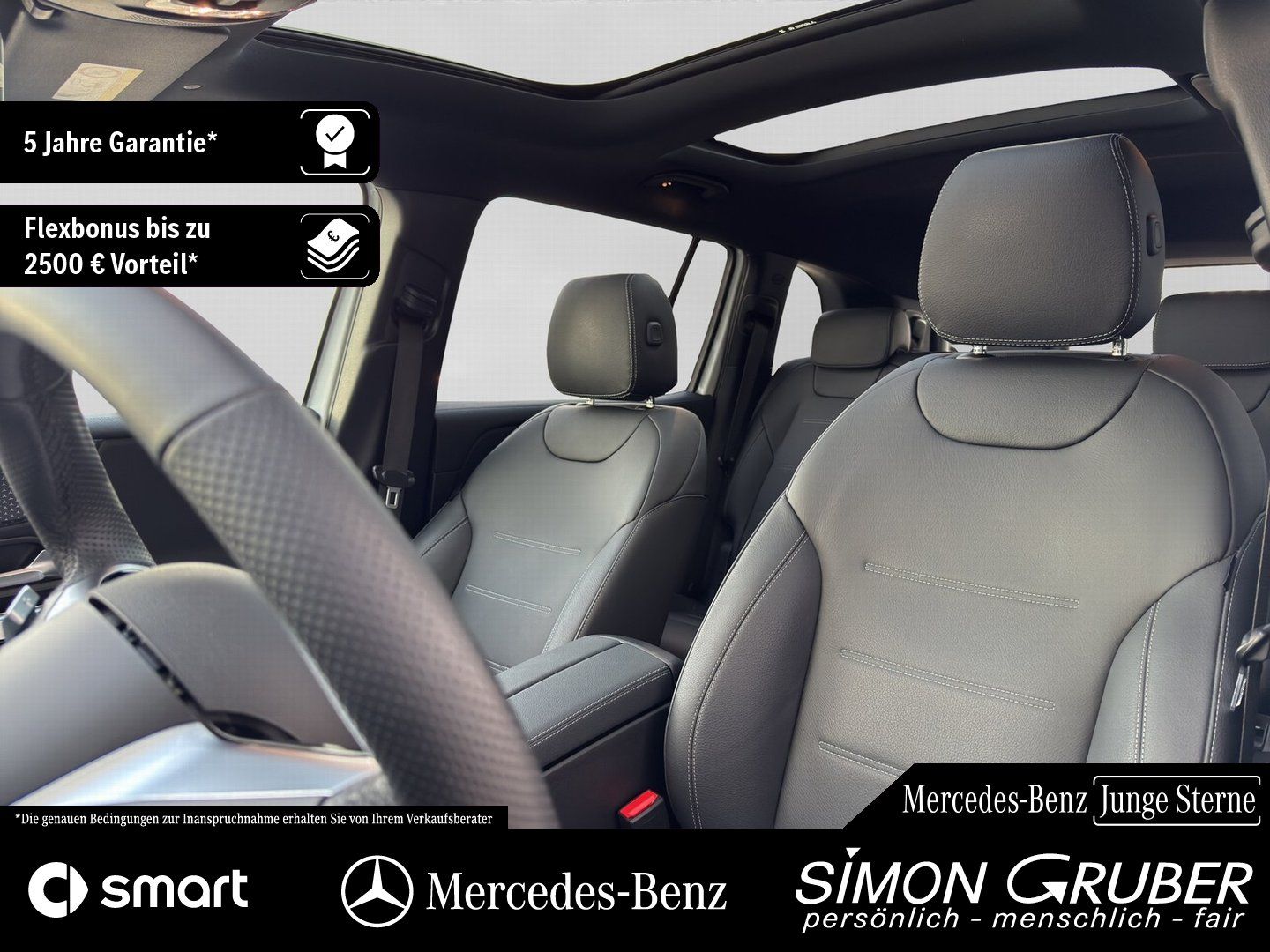 Fahrzeugabbildung Mercedes-Benz EQB 300 4M AMG Pano HUD Leder Distronic 7Sitze