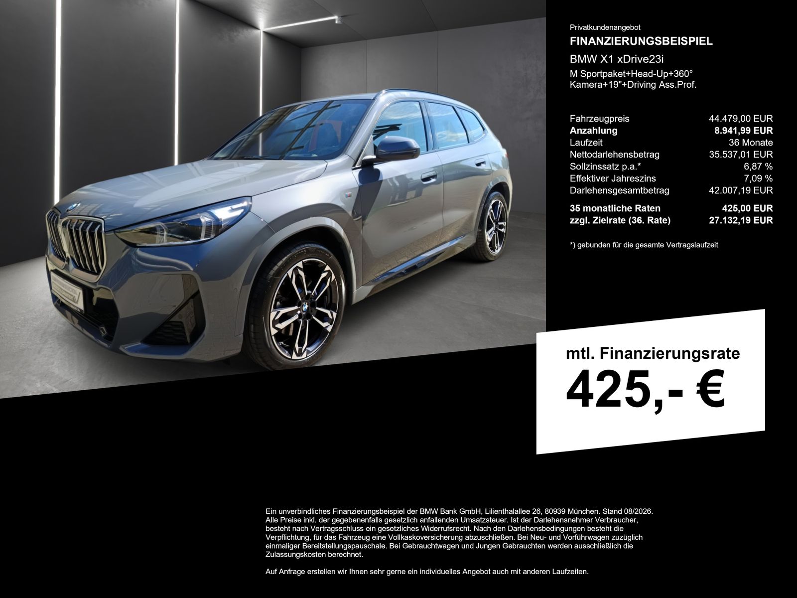 BMW X1 xDrive23i M Sportpaket+Head-Up+360° Kamera+19 imagem 2
