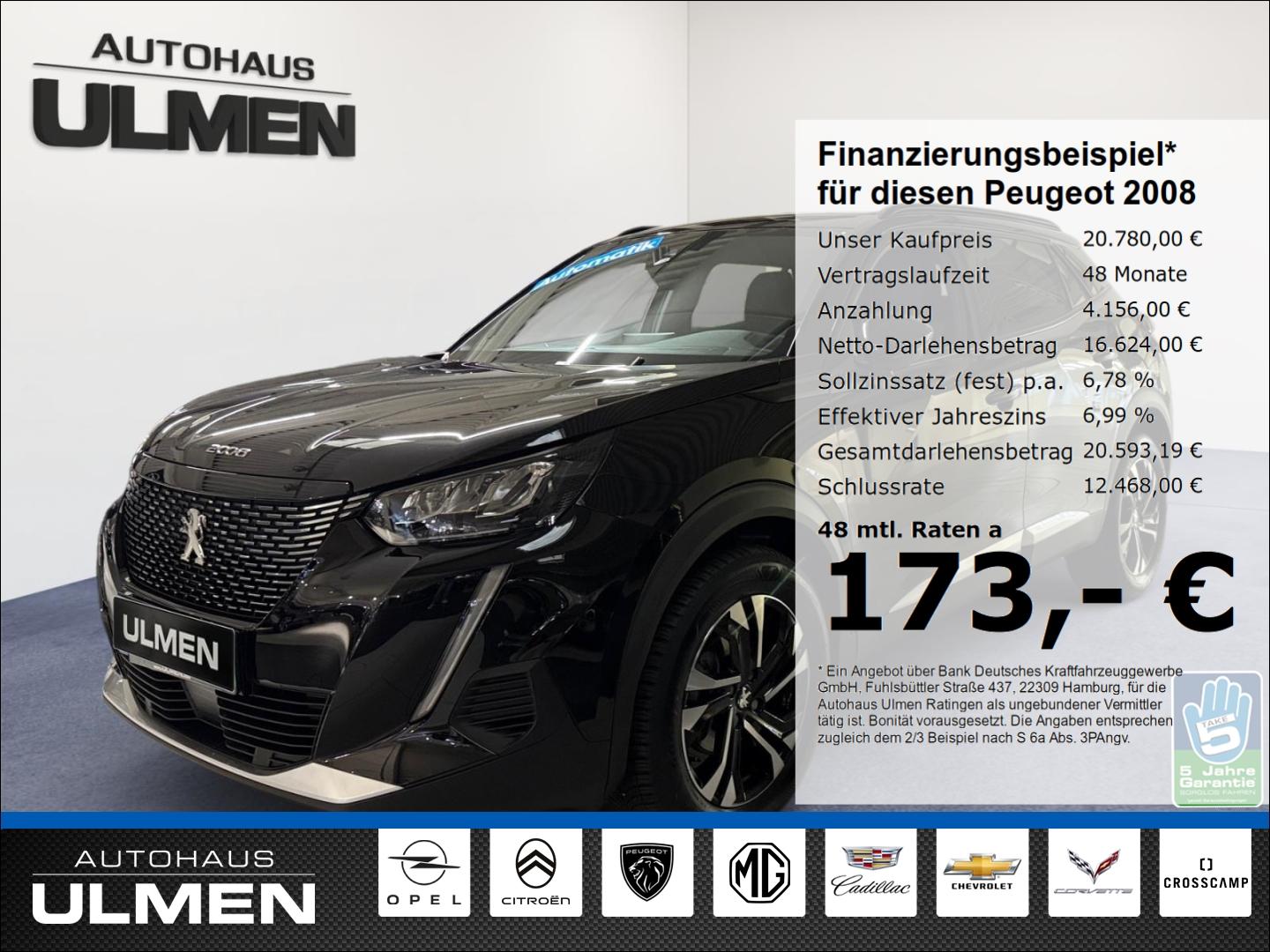 Peugeot 2008 Allure Pack PT  Klimaauto.+SHZ PDC+Cam Temp