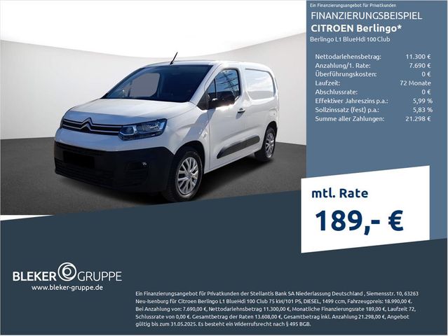 Citroën Berlingo L1 BlueHdi 100 Club