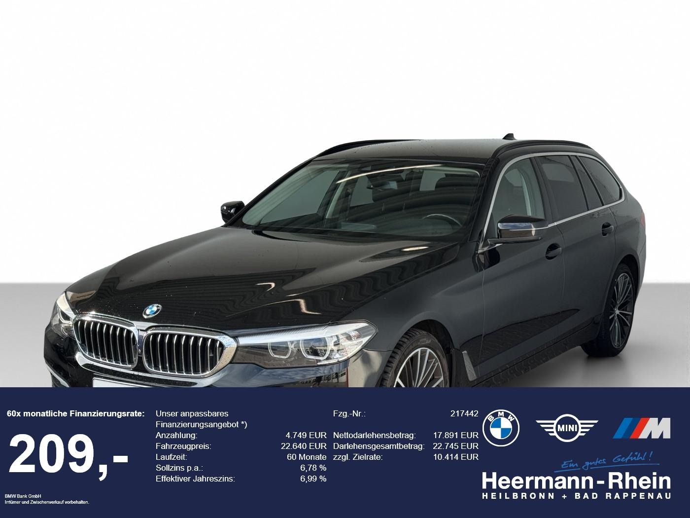 BMW 520dA Tour. LiveCock.ParkAss+.SHZ.Klimaaut.RDA.