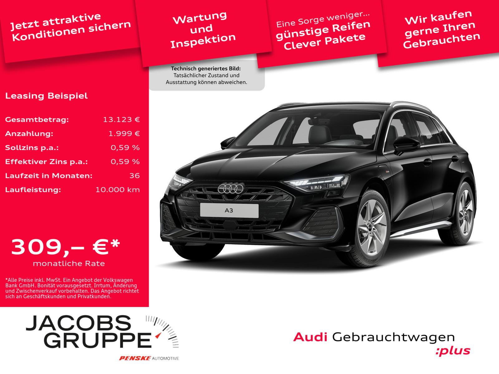 Audi A3 Sportback 40TFSIe S line ACC/AHK/LED/Navi+/Ka